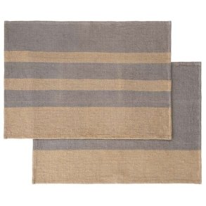 blomus GANO Viskestykker 2 stk. 50x70 cm, Stl gr/Tan