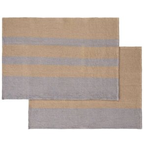 blomus GANO Viskestykker 2 stk. 50x70 cm, Indian Tan/Tradewinds