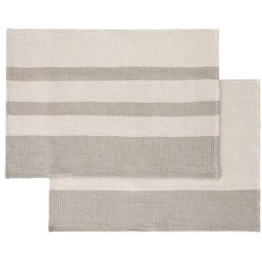 blomus GANO Viskestykker 2 stk. 50x70 cm, Moonbeam/Mourning Dove