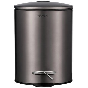 blomus TUBO Treteimer 3 L, Burned Metal