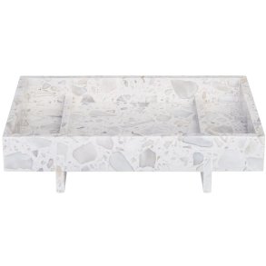 blomus ABENTO Marmortablett 30 cm, Nimbus Cloud