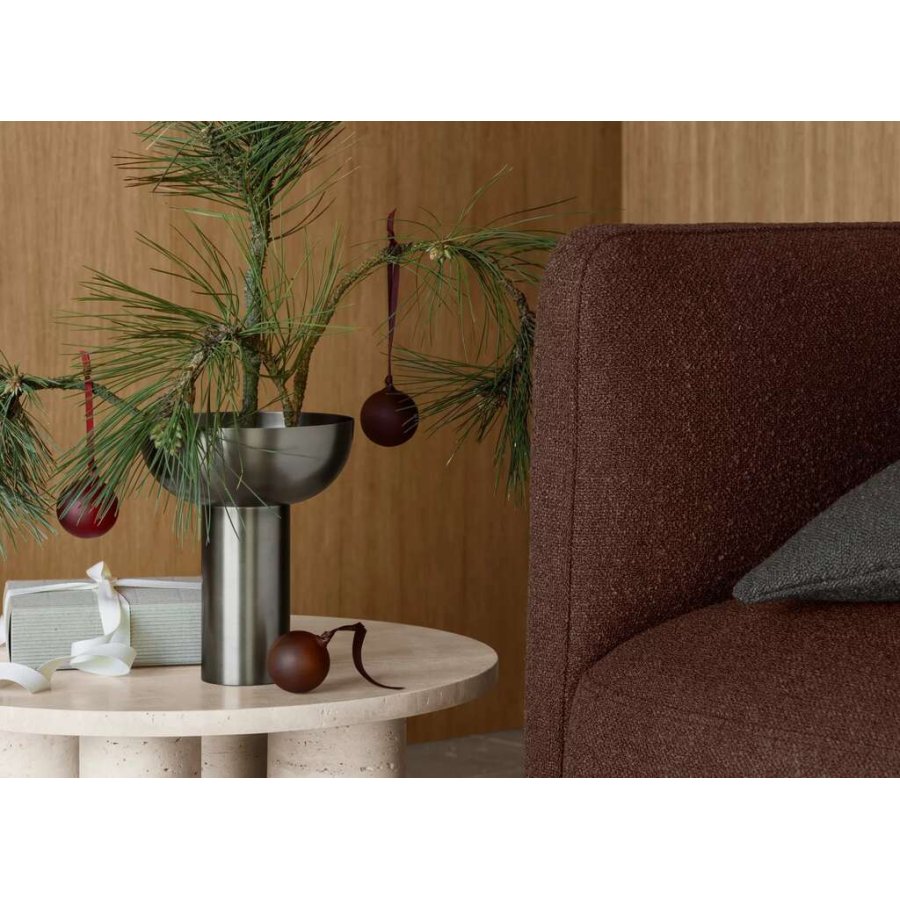 Blomus JUHLA Weihnachtskugel 6er Set, Port/Midnight Plum/Rustikales Braun