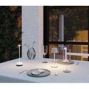 blomus KODU Trådløs Bordlampe LED H23 cm, Silk Gray