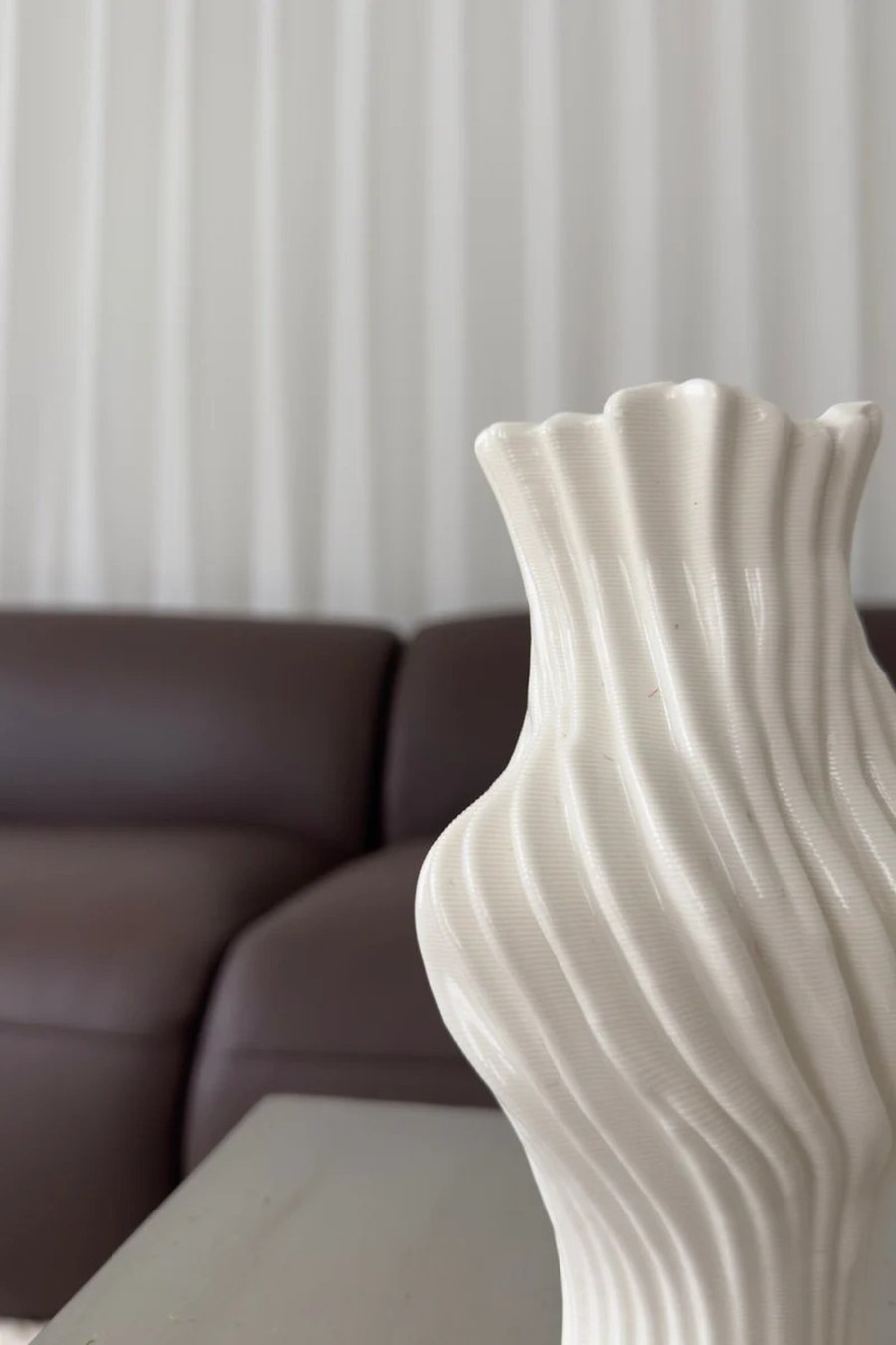 BLOOM OBJECTS Sculpa Vase H19 cm, Wei&szlig;