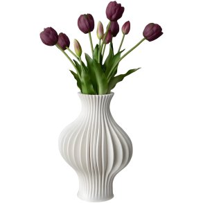 BLOOM OBJECTS K&uuml;nstliche Gef&uuml;llte Tulpen Bouquet 2 B&uuml;ndel 40 cm, Bordeaux