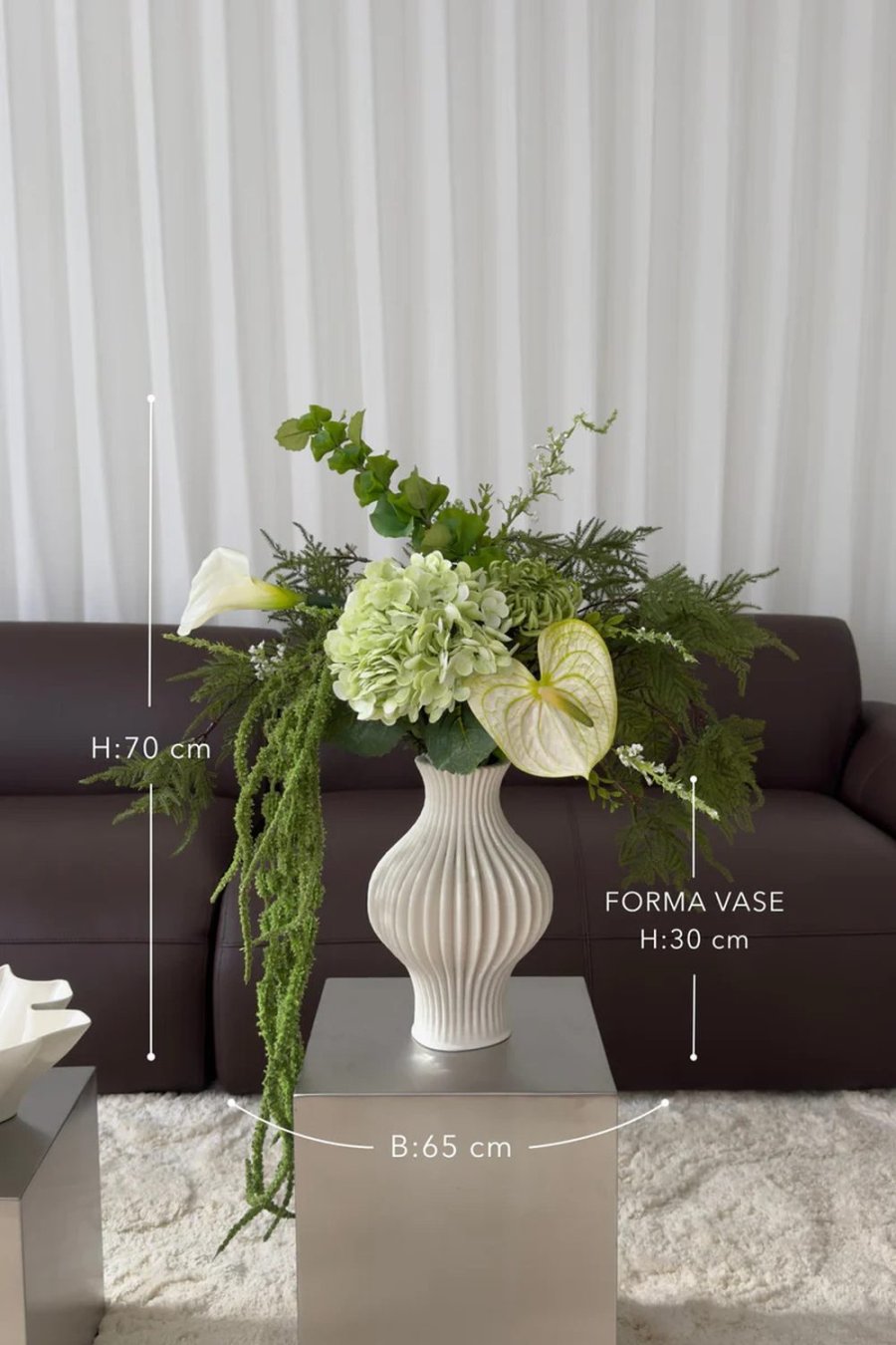 BLOOM OBJECTS Green Mist Bouquet 70 cm