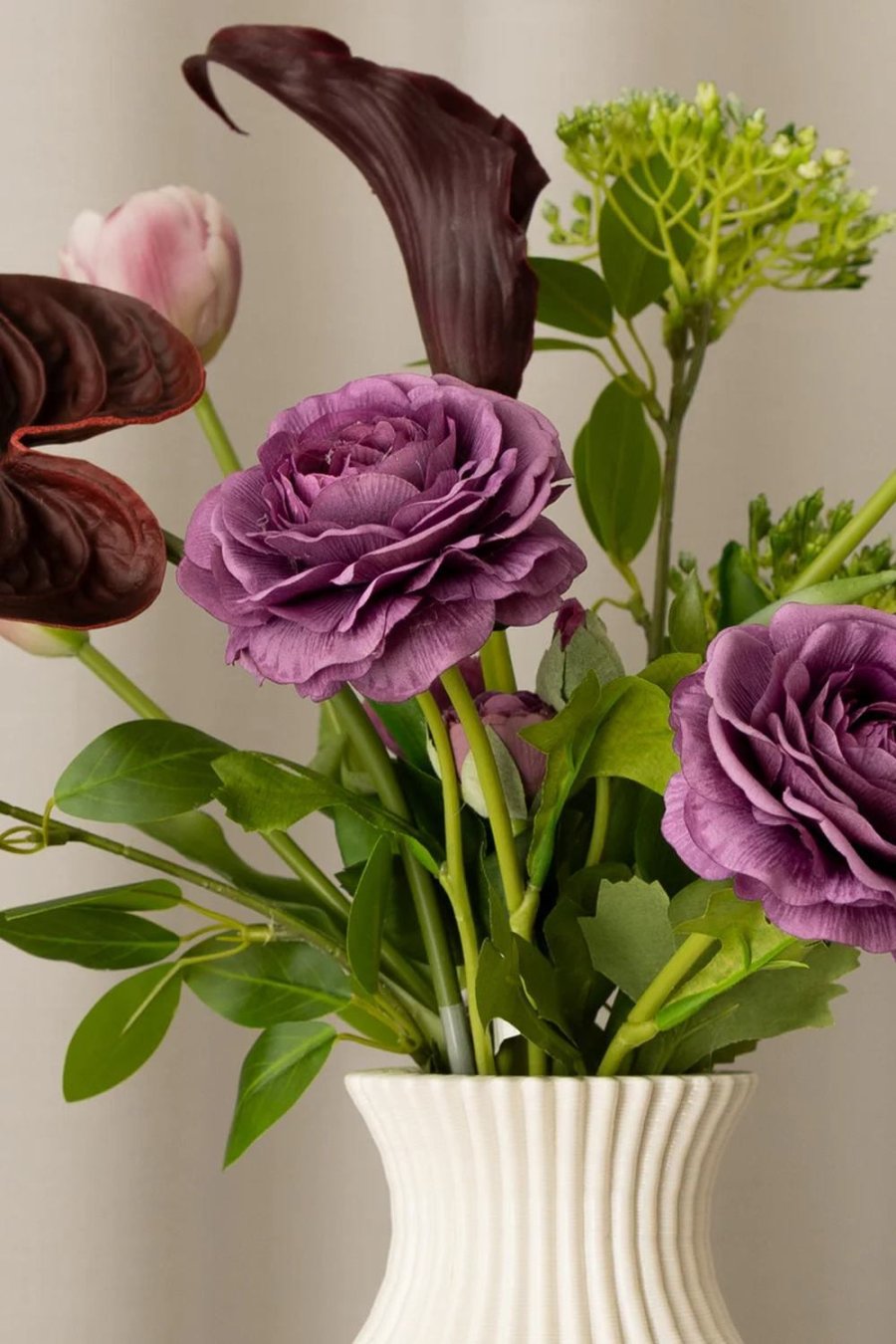 BLOOM OBJECTS Plumed Blossom Strau&szlig; 60 cm