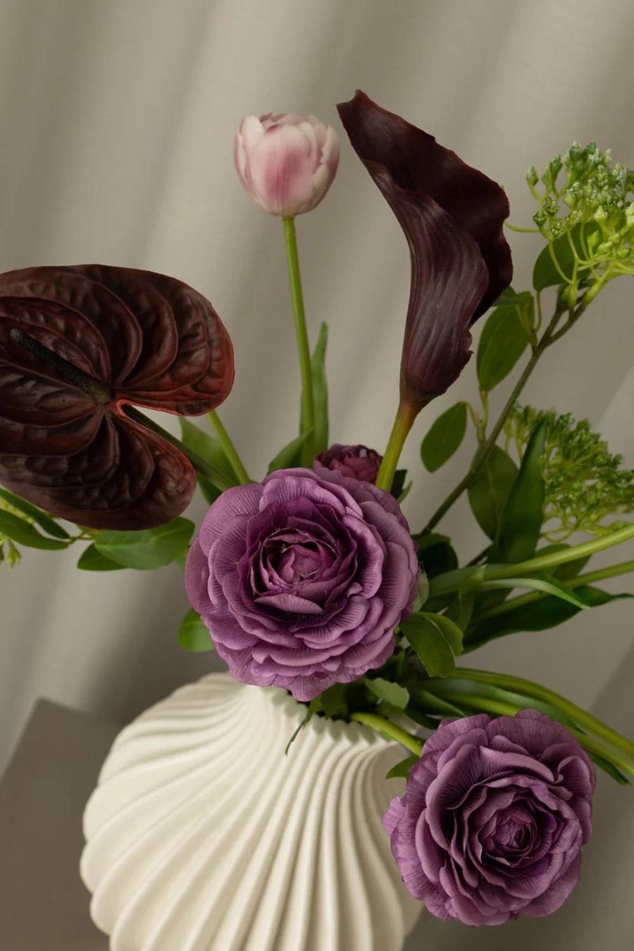 BLOOM OBJECTS Plumed Blossom Strau&szlig; 60 cm