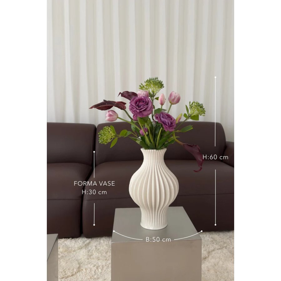 BLOOM OBJECTS Plumed Blossom Strau&szlig; 60 cm