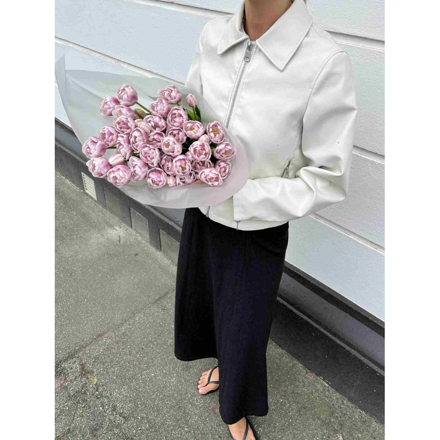 BLOOM OBJECTS Knstliche Tulpen Gefllter Strau 40 cm, Lila