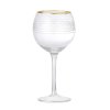 Bloomingville Vilja Vinglas 520 ml, Klar/guld