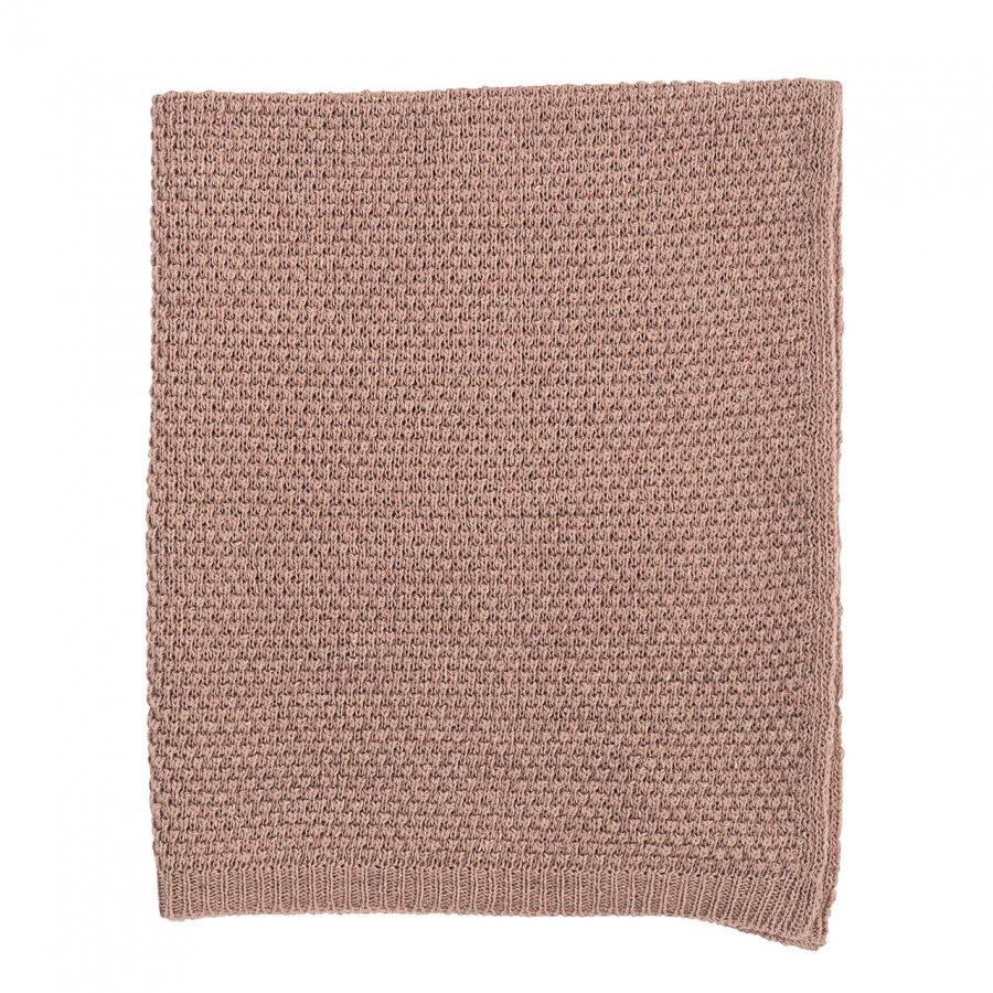 Bloomingville Plaid 100x80cm, Rosa Uld