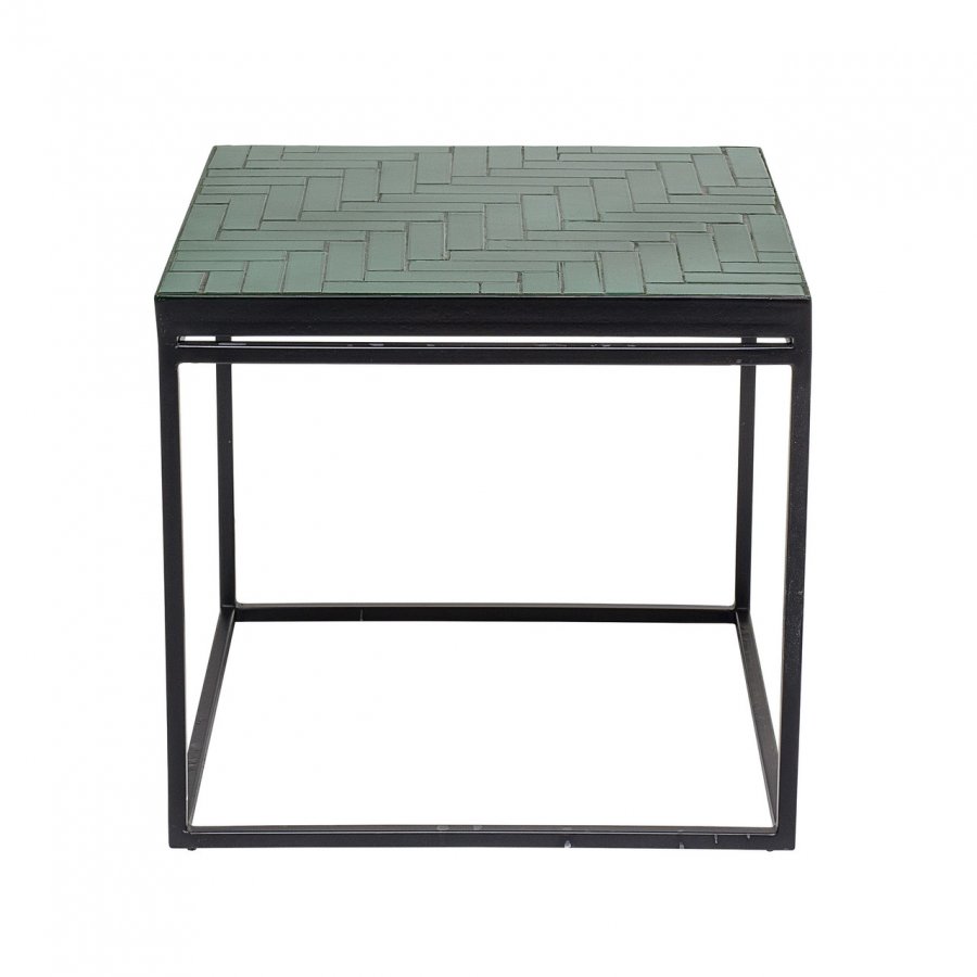 Bloomingville Bay Sidebord 41x41 cm, Grn Beton