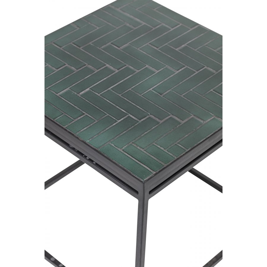 Bloomingville Bay Sidebord 41x41 cm, Grn Beton