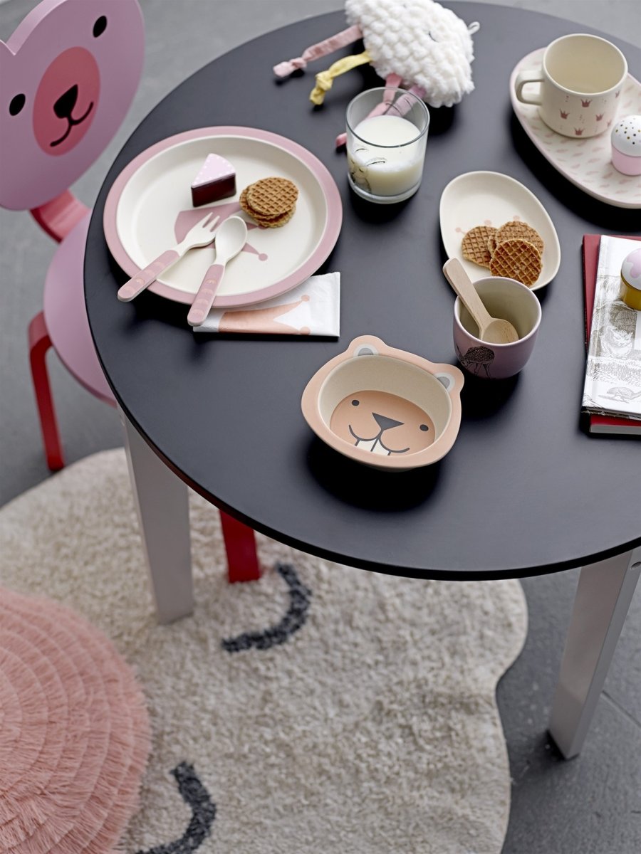 Bloomingville Princess Tallerken 3 stk, Rosa Bambus melamin