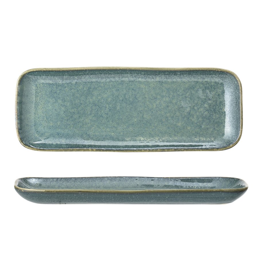 Bloomingville Aime Teller 2er Set 25,5 cm, Braun/Gr&uuml;n