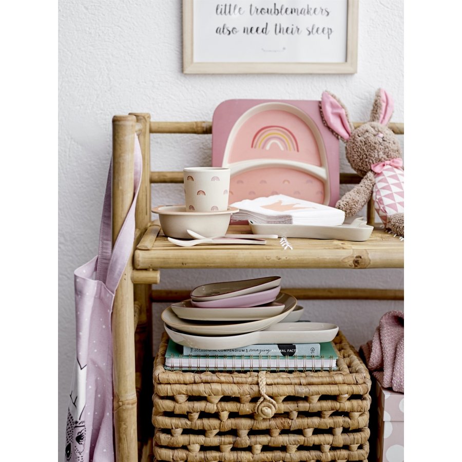 Bloomingville Smilla Tallerken 24 cm , Hvid kanin