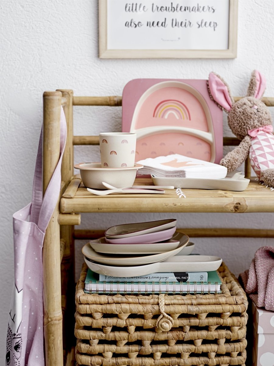 Bloomingville Smilla Tallerken 24 cm , Hvid kanin