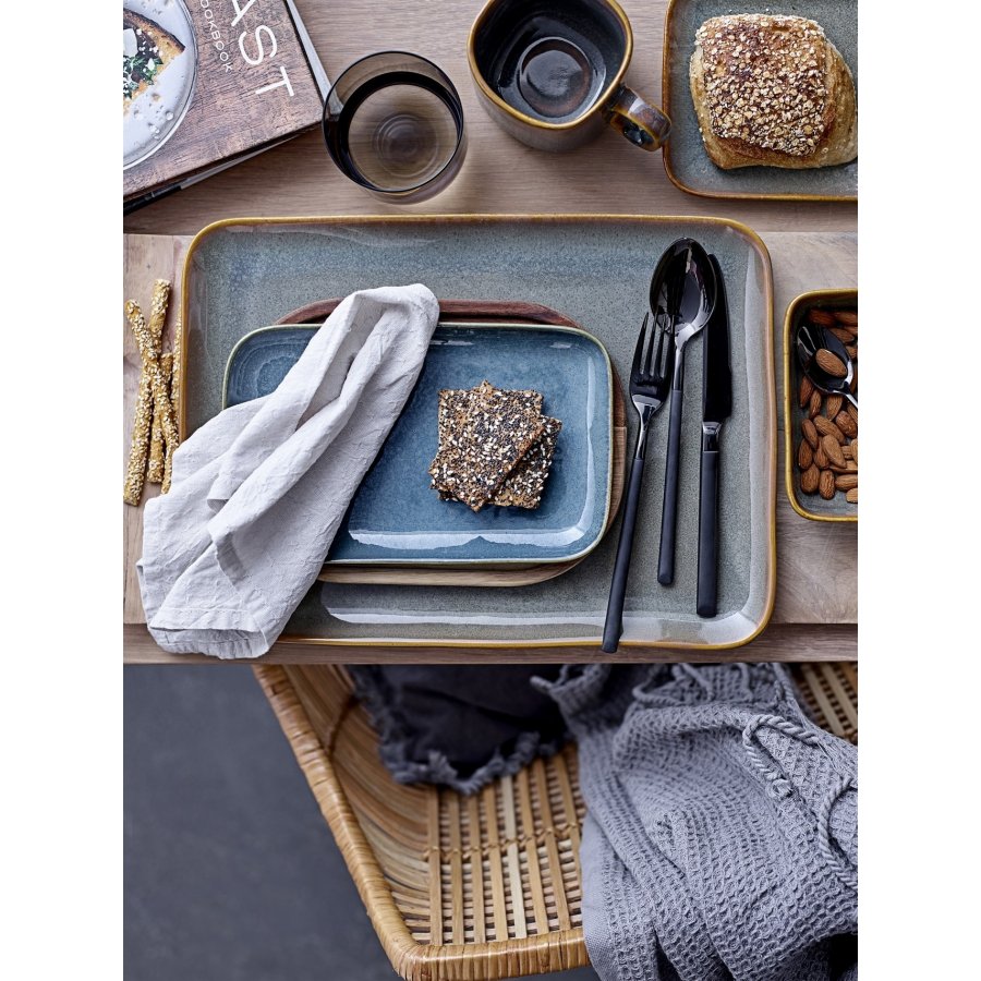 Bloomingville Aime Tallerken 2 stk, brun/gr�n