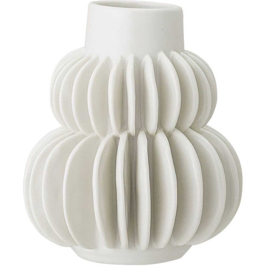 Bloomingville Halfdan Vase H14 cm, Hvid