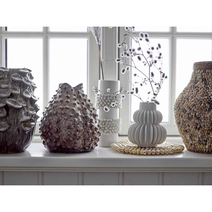 Bloomingville Halfdan Vase H14 cm, Hvid