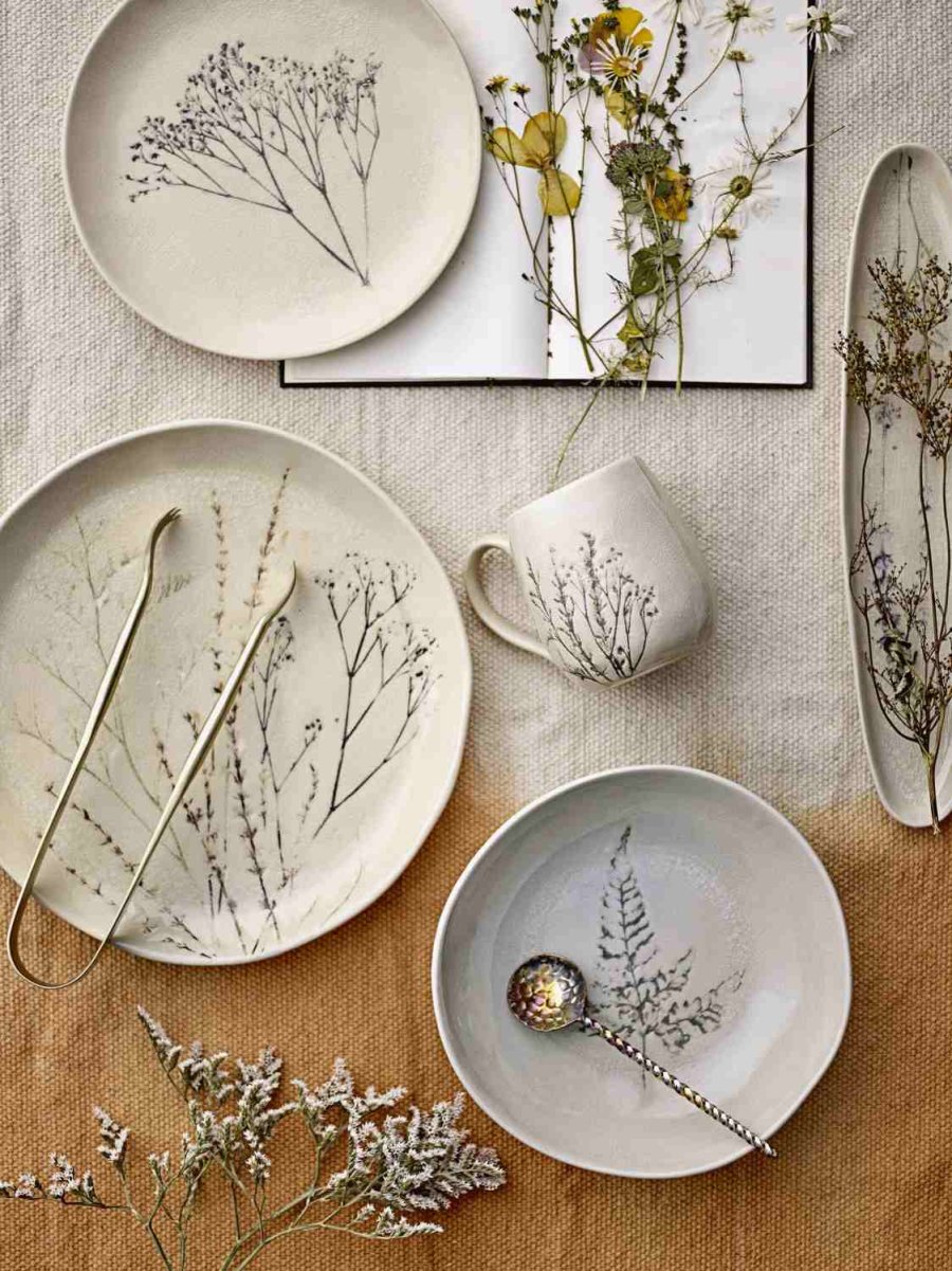 Bloomingville Bea Serveringsfad 8x35,5 cm, Natur