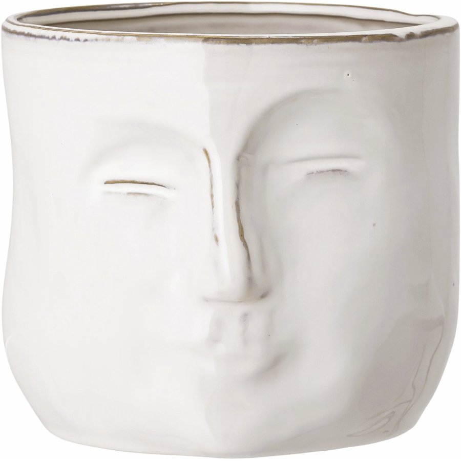 Bloomingville Ignacia Urtepotteskjuler H15,5 cm, Hvid