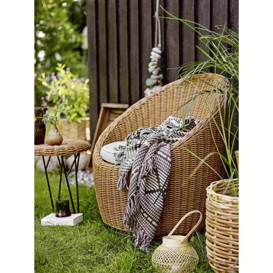 Bloomingville Gutte Decke 130x160 cm, Schwarz