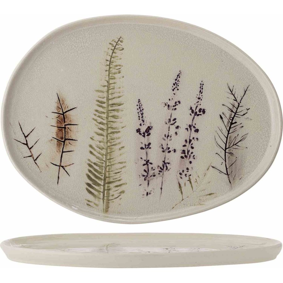 Bloomingville Bea Serveringsfad 26x34,5 cm, Natur