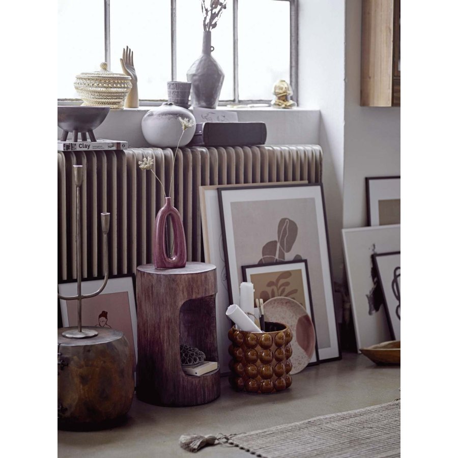 Bloomingville Elze Vase H12,5 cm, Brun