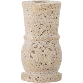 Bloomingville Ilise Lysestage H10 cm, Travertin