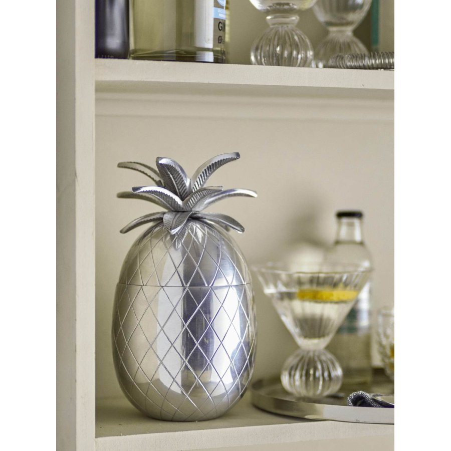 Bloomingville Yuichi Eisk&uuml;bel H24 cm, Silberfarbenes Finish