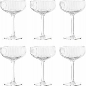 Bloomingville Astrid Champagneglas 6-delige set 25 cl, Duidelijk