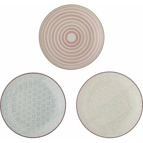 Bloomingville Patrizia Teller 3er Set 20 cm, Multi