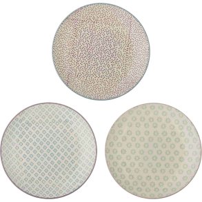 Bloomingville Patrizia Teller 3er Set 25 cm, Multi
