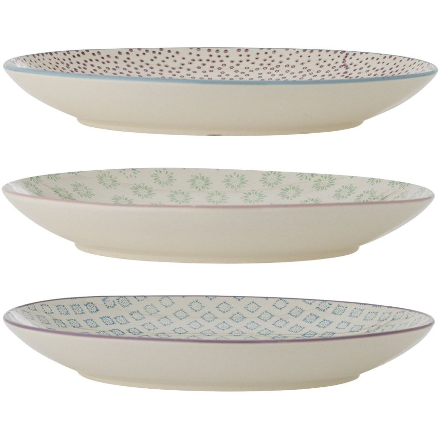 Bloomingville Patrizia Bord 3-delige set 25 cm, Multi