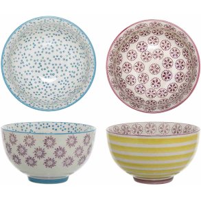 Bloomingville Patrizia Sk�l 2 stk. �11,5 cm, Multi