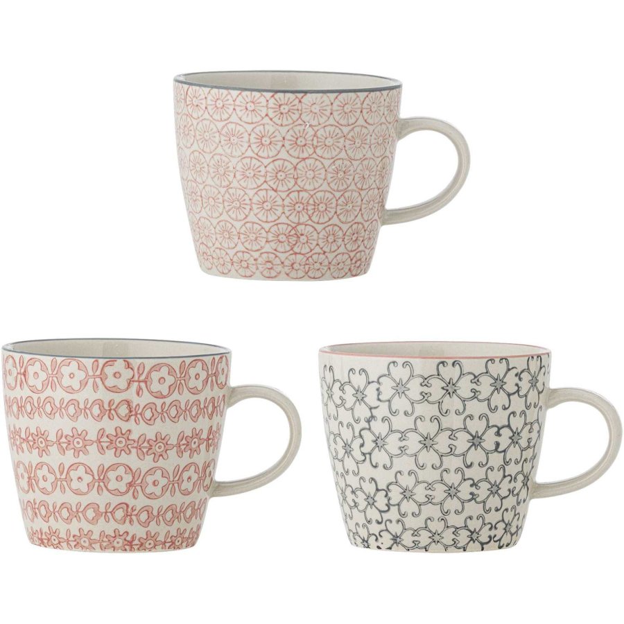 Bloomingville C&eacute;cile Kop 3 stk. 38 cl, Multi