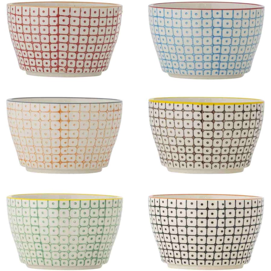 Bloomingville Carla Sk�l 6 stk. �11 cm, Multi