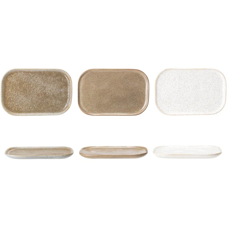 Bloomingville Addison Teller 3er Set 14,5x22,5 cm, Multi