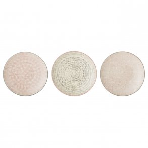 Bloomingville Ccile Teller 3er Set, 20 cm, Steingut