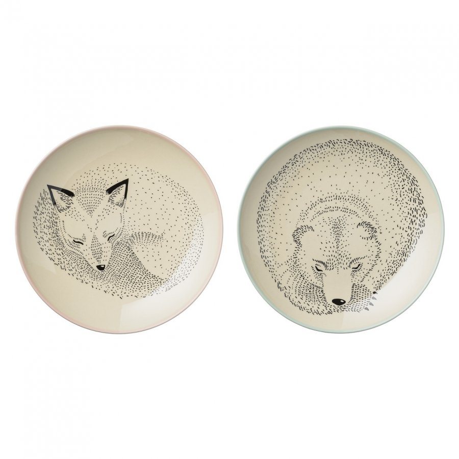 Bloomingville Adelynn Tallerken �25cm 2stk, hvid