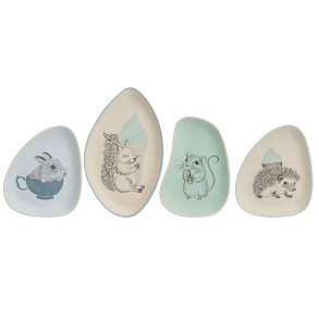 Bloomingville Albert Tallerken 4stk, Stent�j