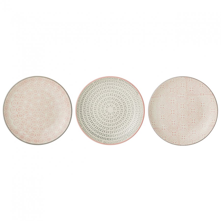 Bloomingville Cécile Tallerken 3 stk. 16 cm, Stentj