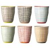 Bloomingville Carla Becher 6er Set, Steingut