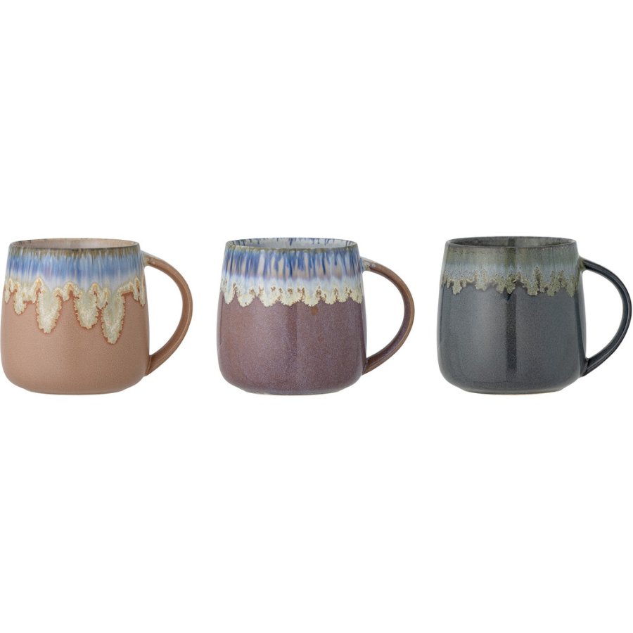 Creative Collection Cloe Becher 3er Set 38 cl, Steingut