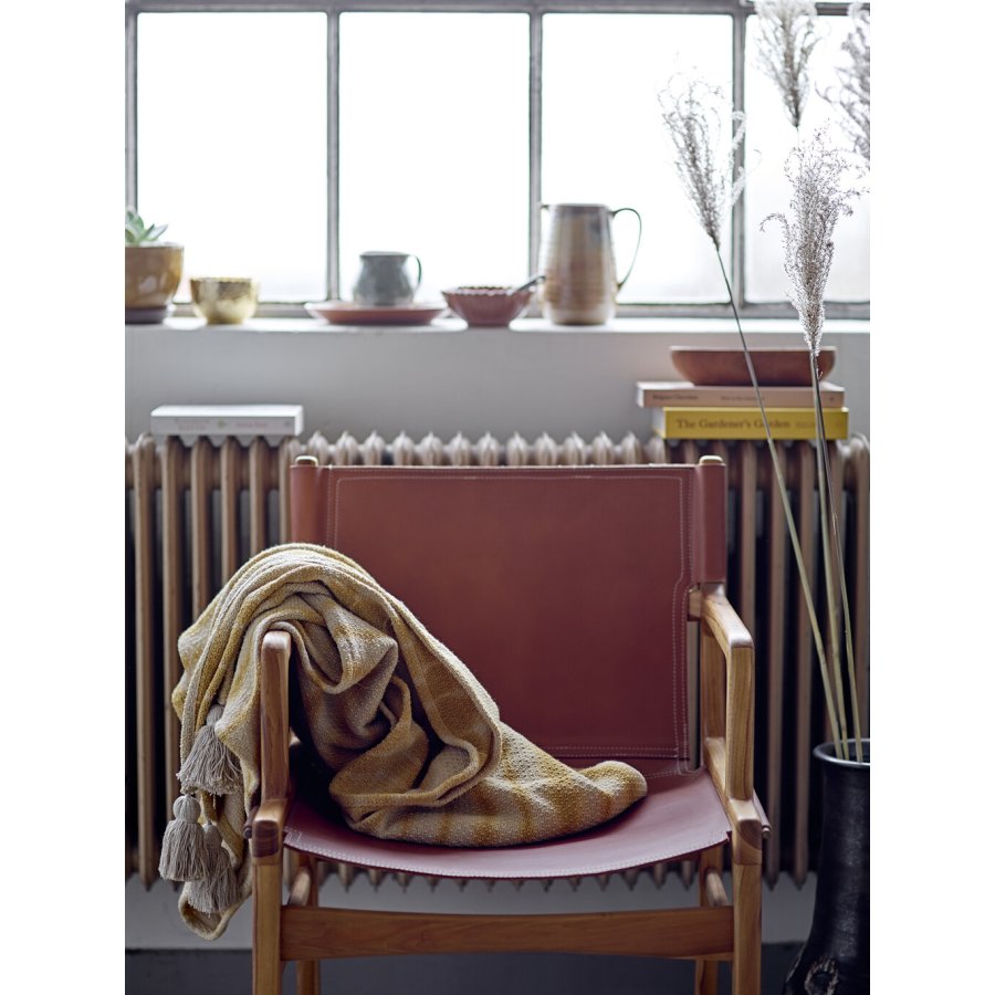 Bloomingville Decia Sengetppe 200x150 cm, Gul