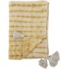 Bloomingville Decia Sengetppe 200x150 cm, Gul