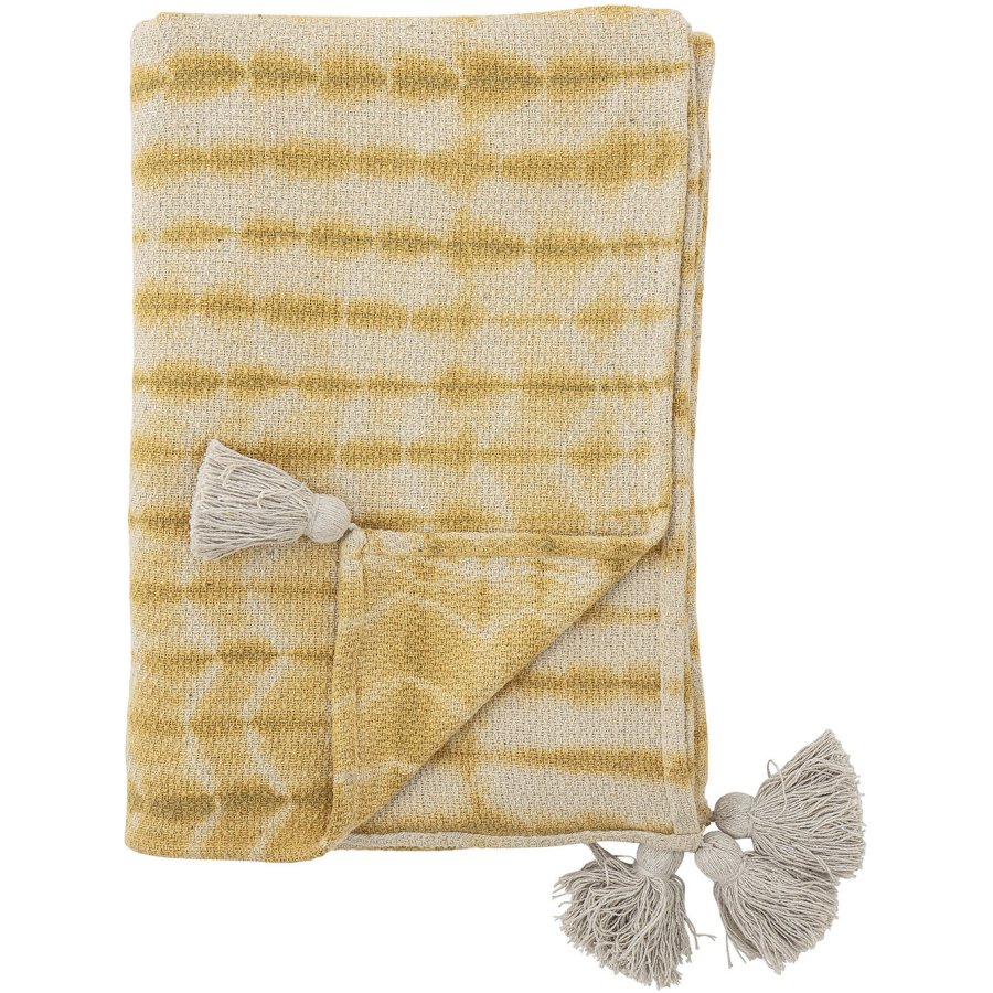 Bloomingville Decia Sengetppe 200x150 cm, Gul