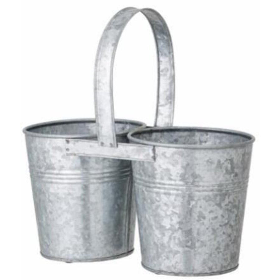 Bloomingville Jessy Urtepotteskjuler 25,5 cm, Galvaniseret jern